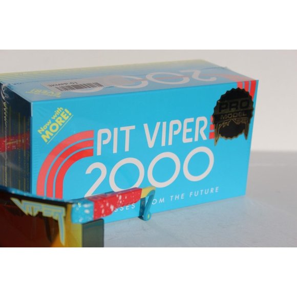 PIT VIPER The TP Roll 2000s Sunglasses Red Blue/Orange Shield NEW - Picture 9 of 10